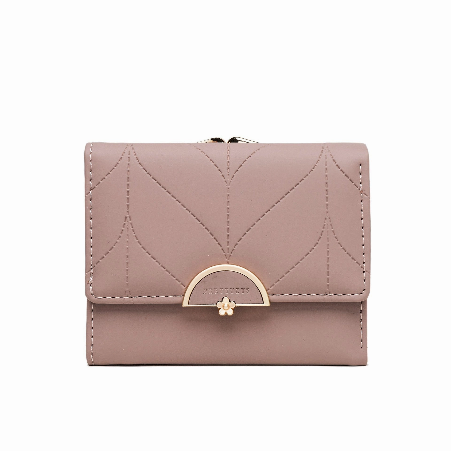 Semi-circular printed hardware buckle wallet