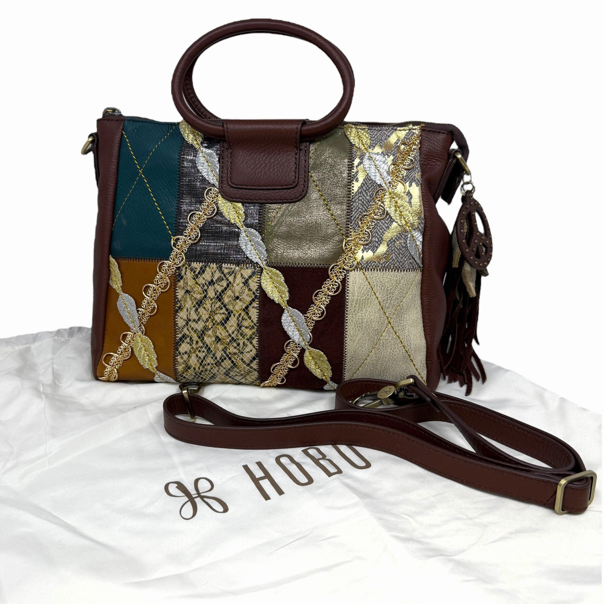 Sheila Mixed Media Satchel By Hobo Intl, Size: Medium