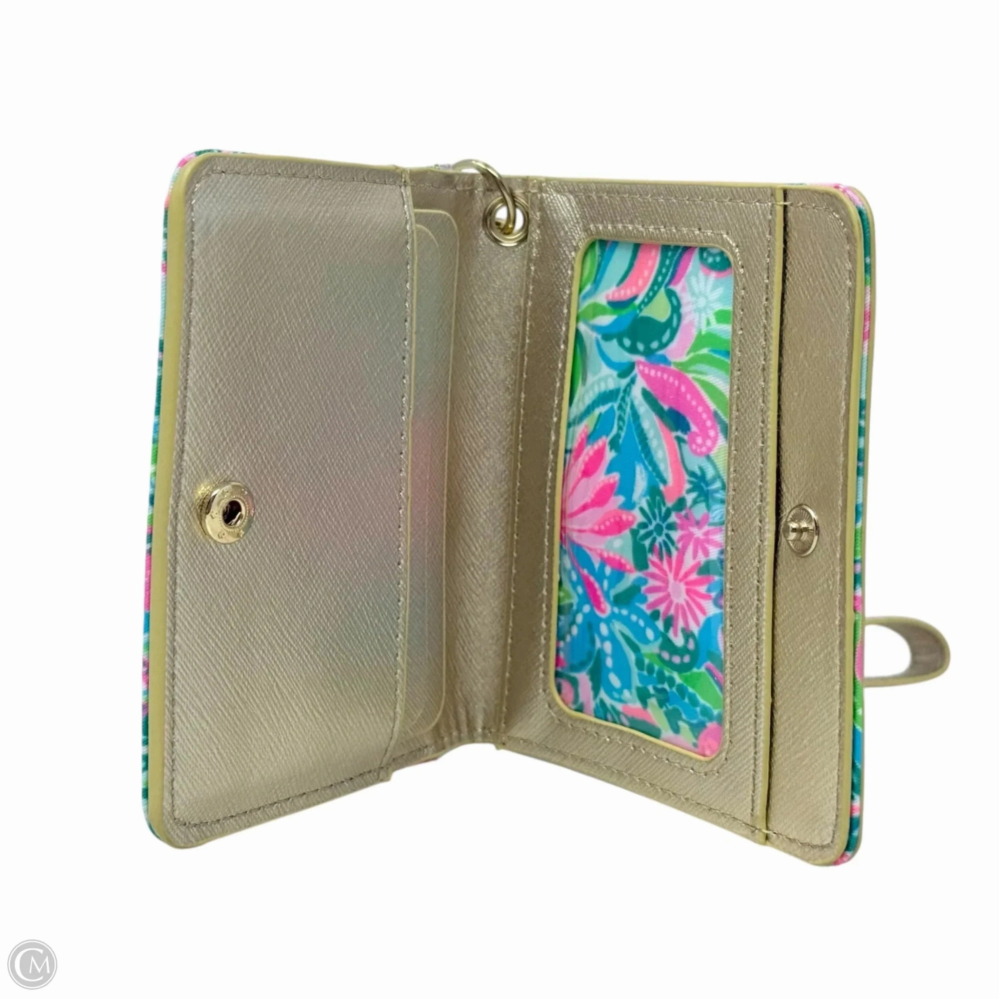 Snap Card Case Wallet Designer By Lilly Pulitzer In Golden Hour, Size: Small