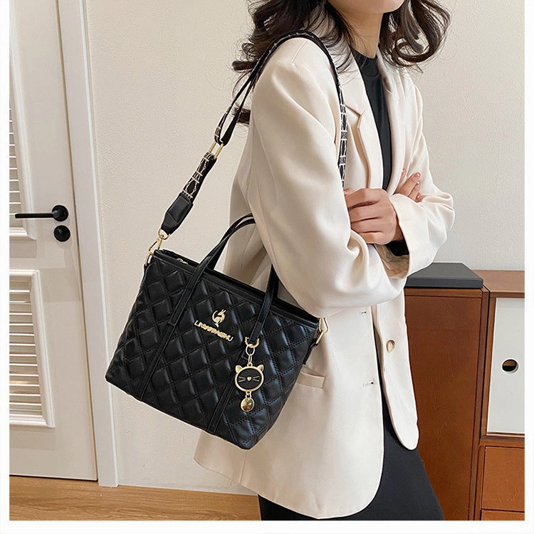 Spring Sweet Tote Bag Rhombus Large Capacity