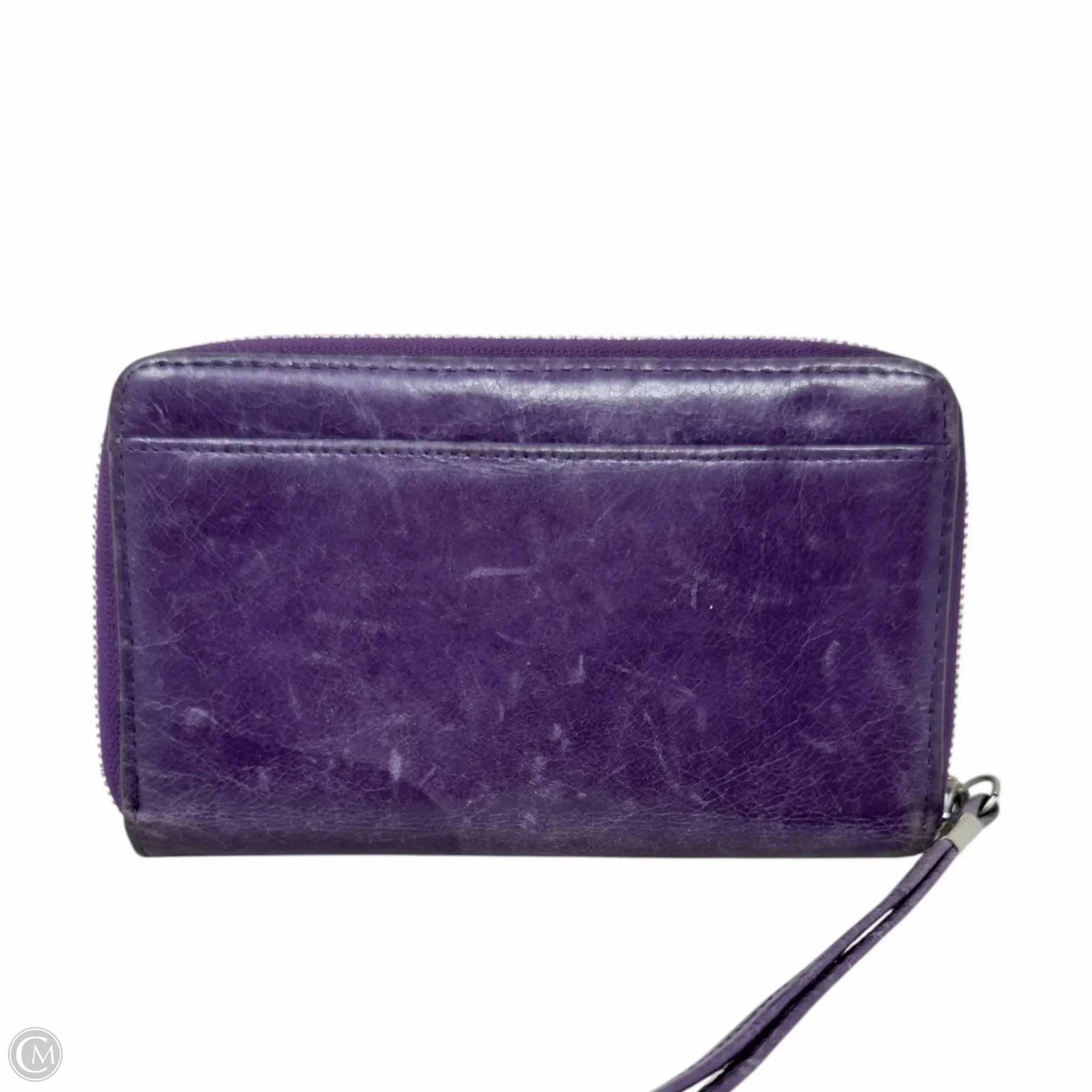 Studded Leather Wristlet Wallet By Hobo Intl, Size: Small