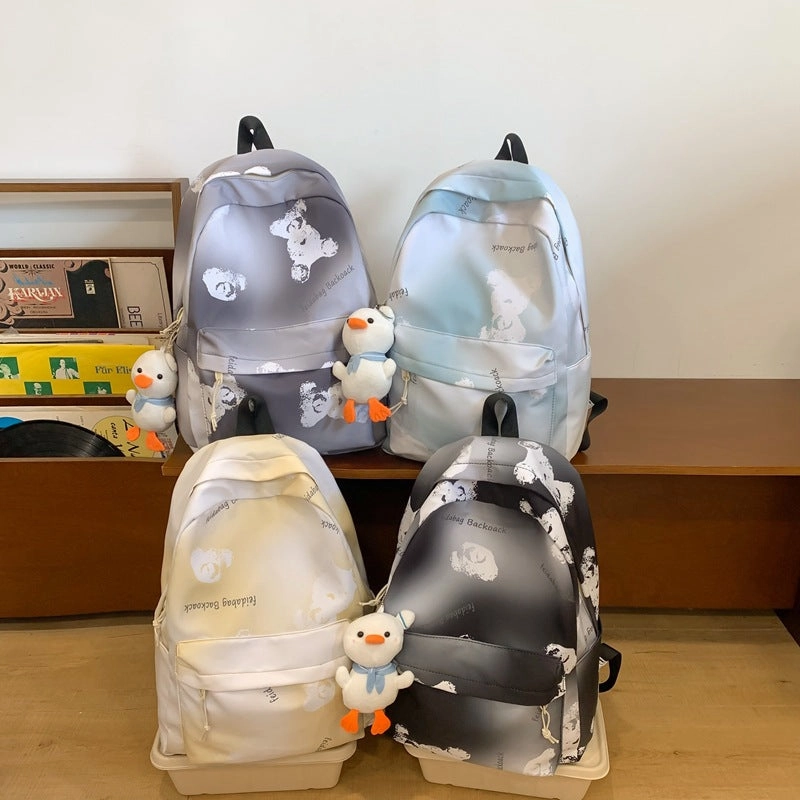 Student backpack load-reducing and spine-protecting backpack
