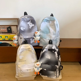 Student backpack load-reducing and spine-protecting backpack