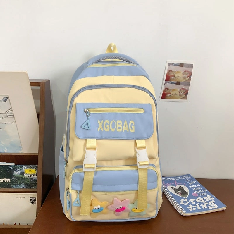 Student backpack transparent niche design backpack
