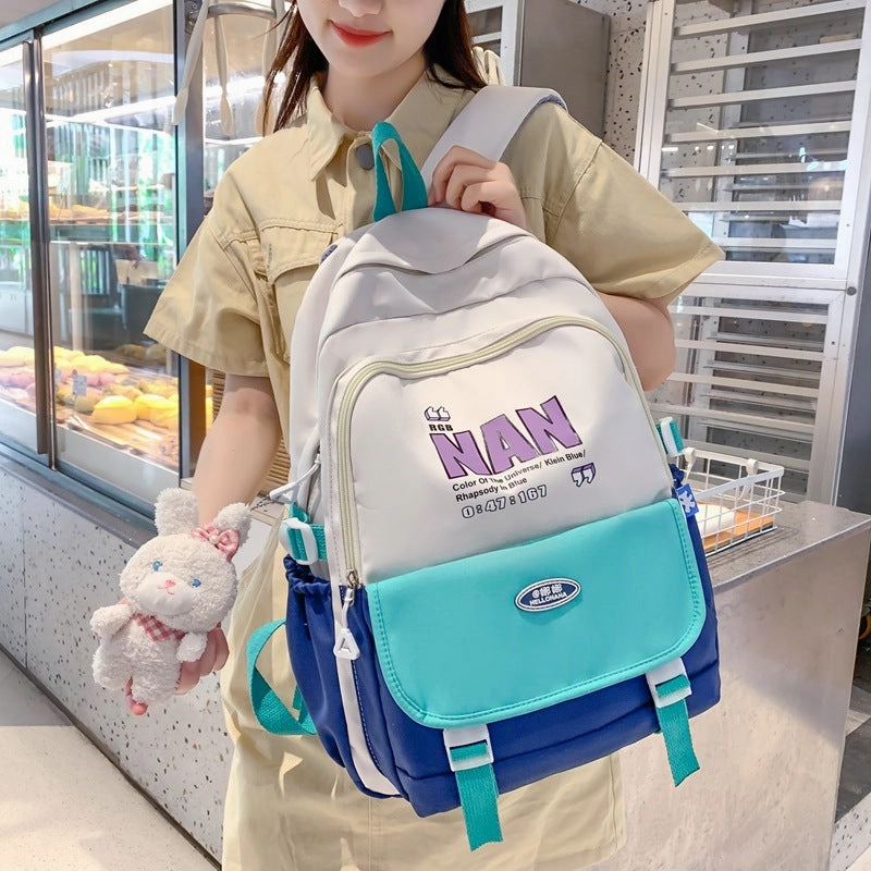 Student computer school bag personalized letter backpack