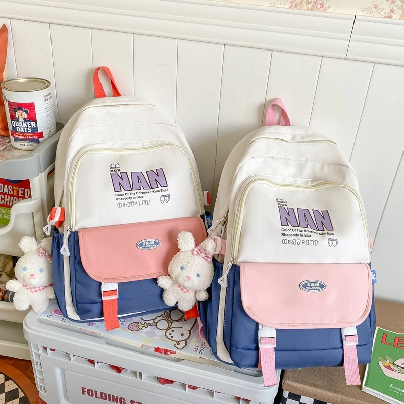 Student computer school bag personalized letter backpack