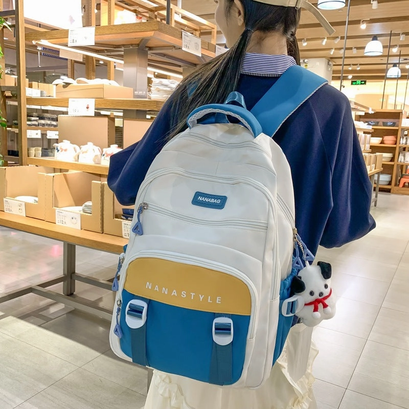 Student large capacity spine protection decompression backpack