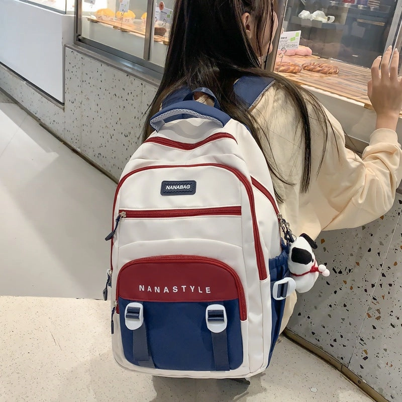 Student large capacity spine protection decompression backpack