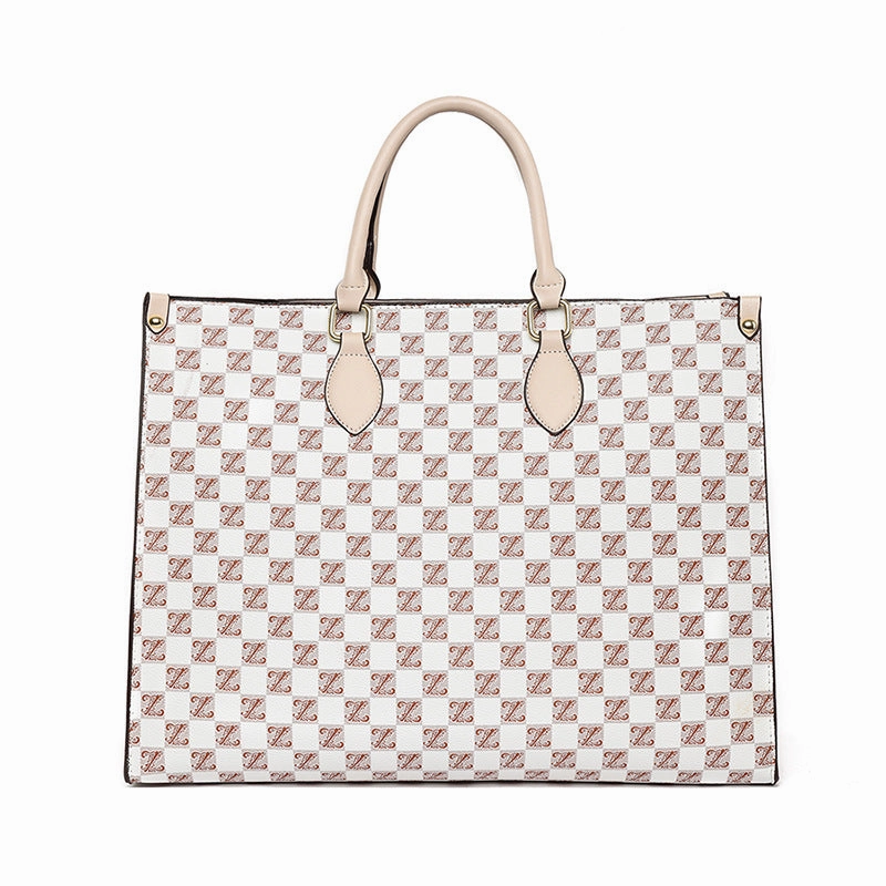 Stylish large capacity tote bag retro shoulder bag
