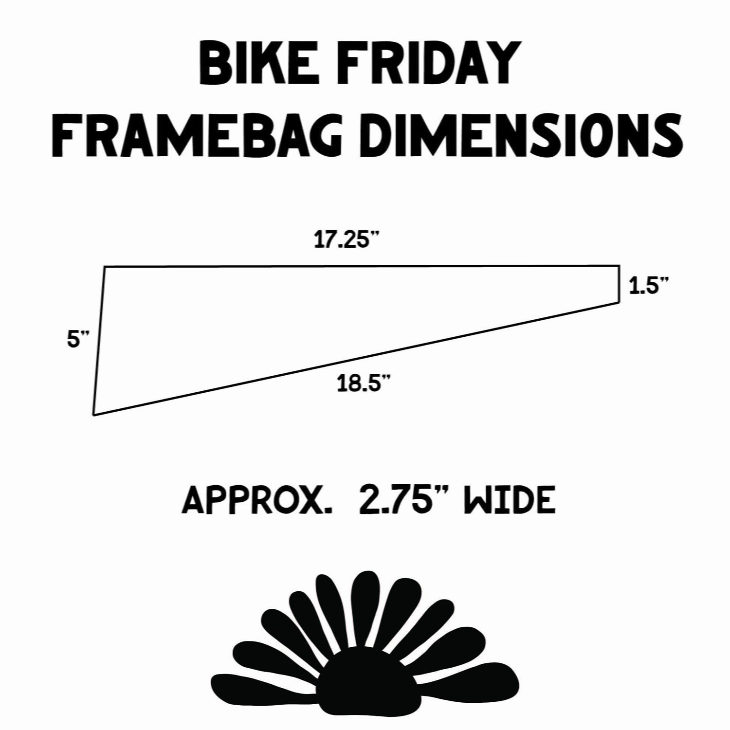 TAKE A TRIP Bike Friday Framebag