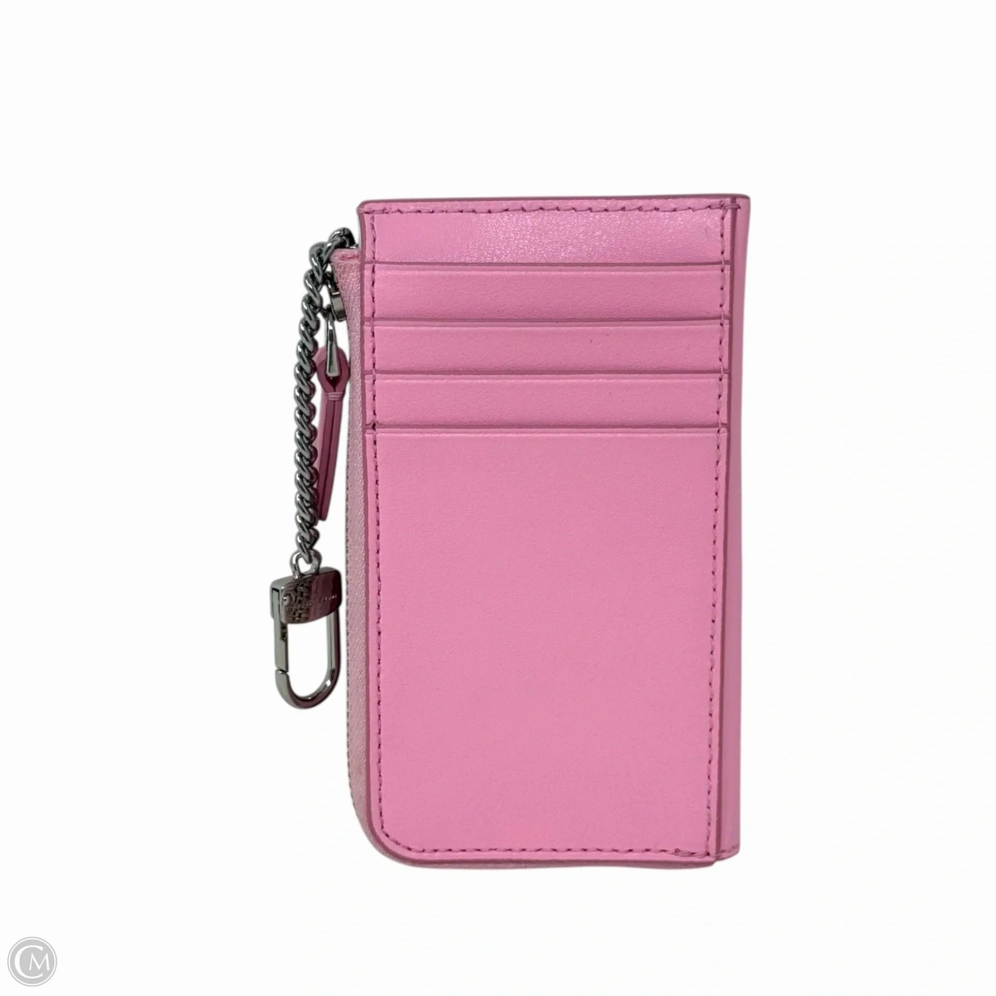 The J Marc Top Zip Multi Wallet In Fluor Candy Pink Designer By Marc Jacobs, Size: Small