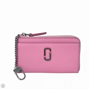 The J Marc Top Zip Multi Wallet In Fluor Candy Pink Designer By Marc Jacobs, Size: Small