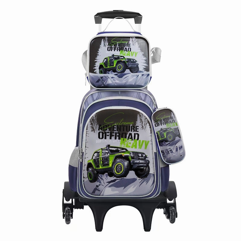 Tie rod schoolbag lunch bag pencil case 3D leather