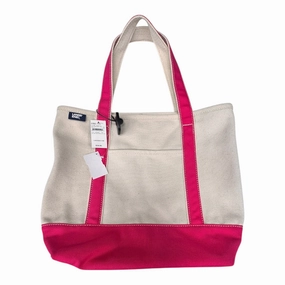 Tote By Lands End In Pink & Cream, Size:Medium