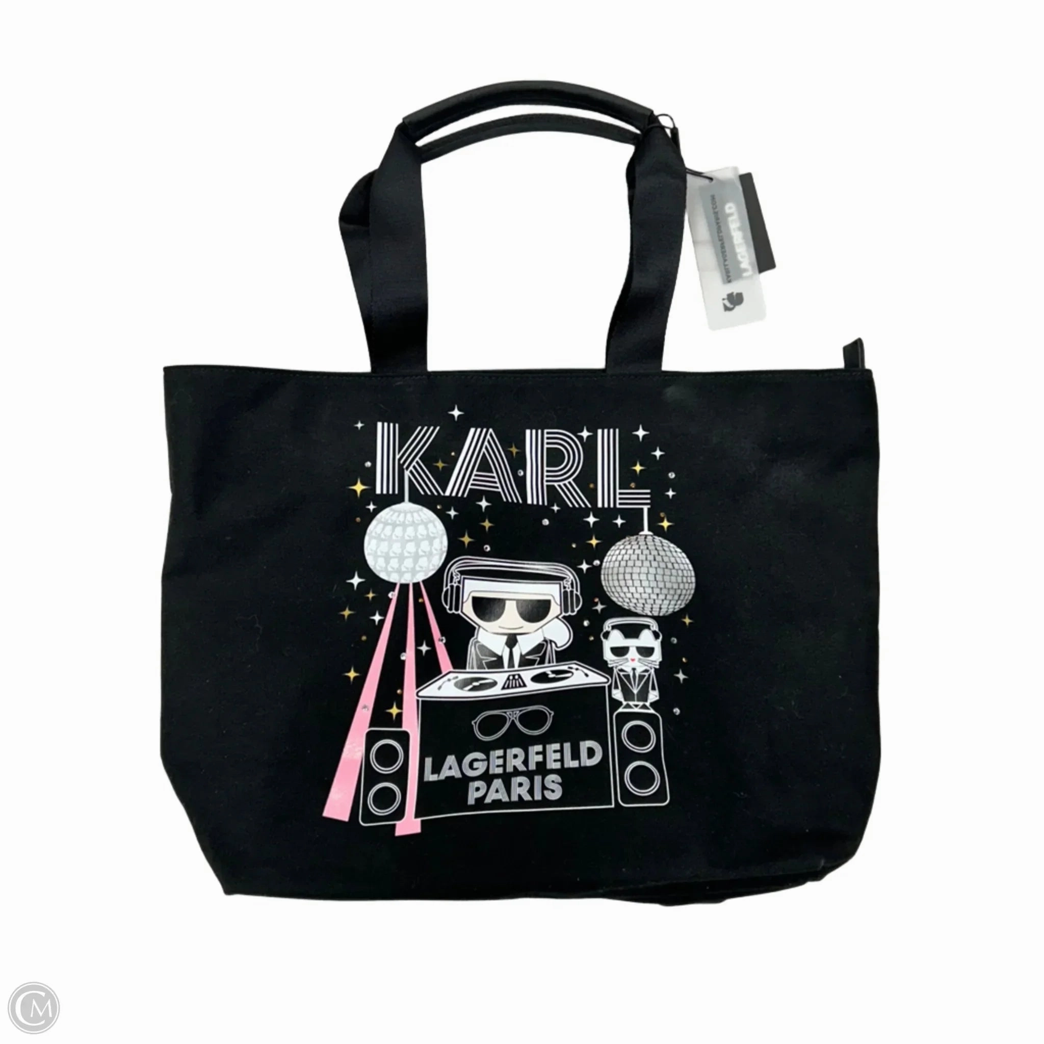 Tote Designer By Karl Lagerfeld, Size: Large