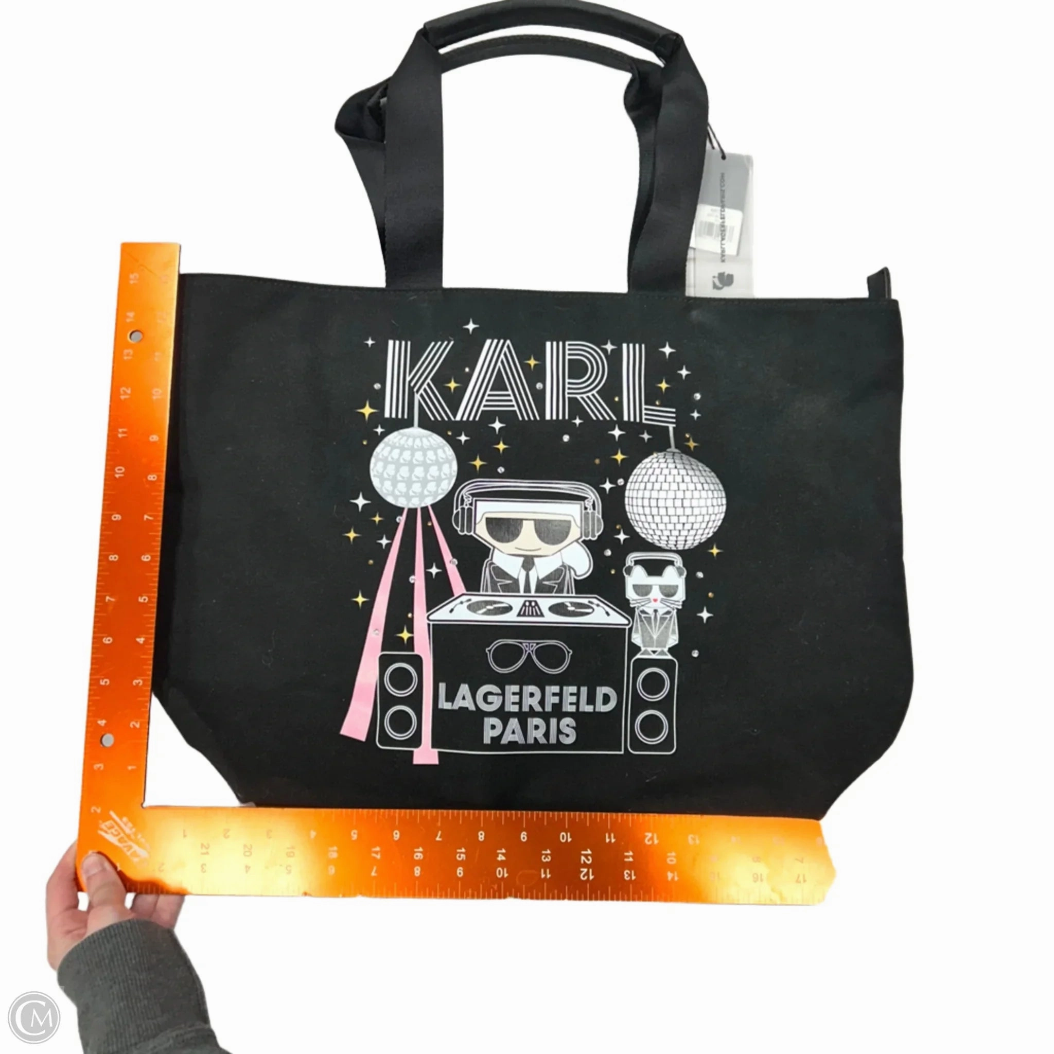 Tote Designer By Karl Lagerfeld, Size: Large