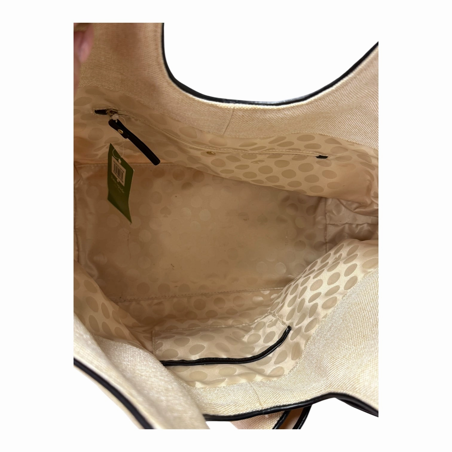 Tote Designer By Kate Spade In Beige, Size:Large