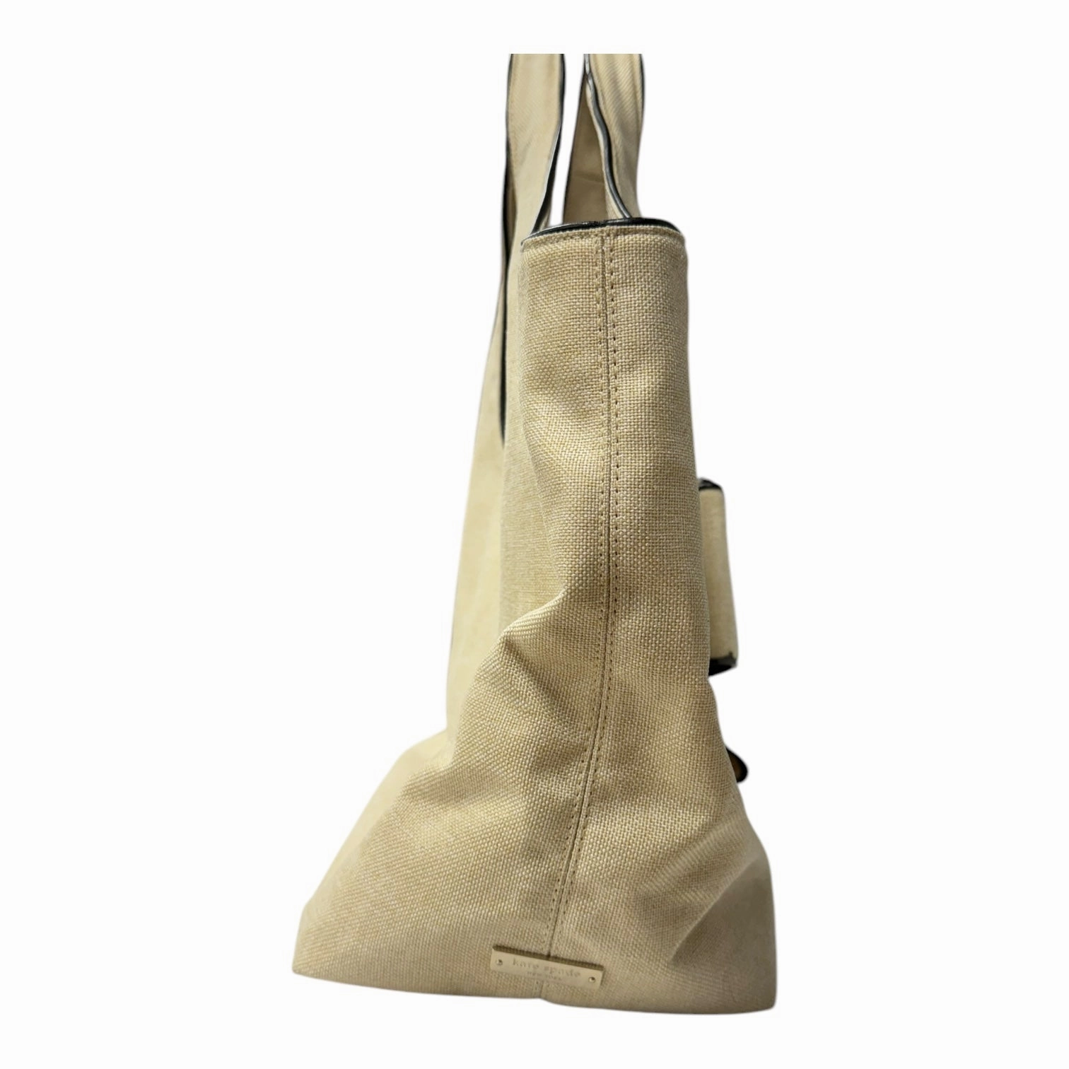 Tote Designer By Kate Spade In Beige, Size:Large