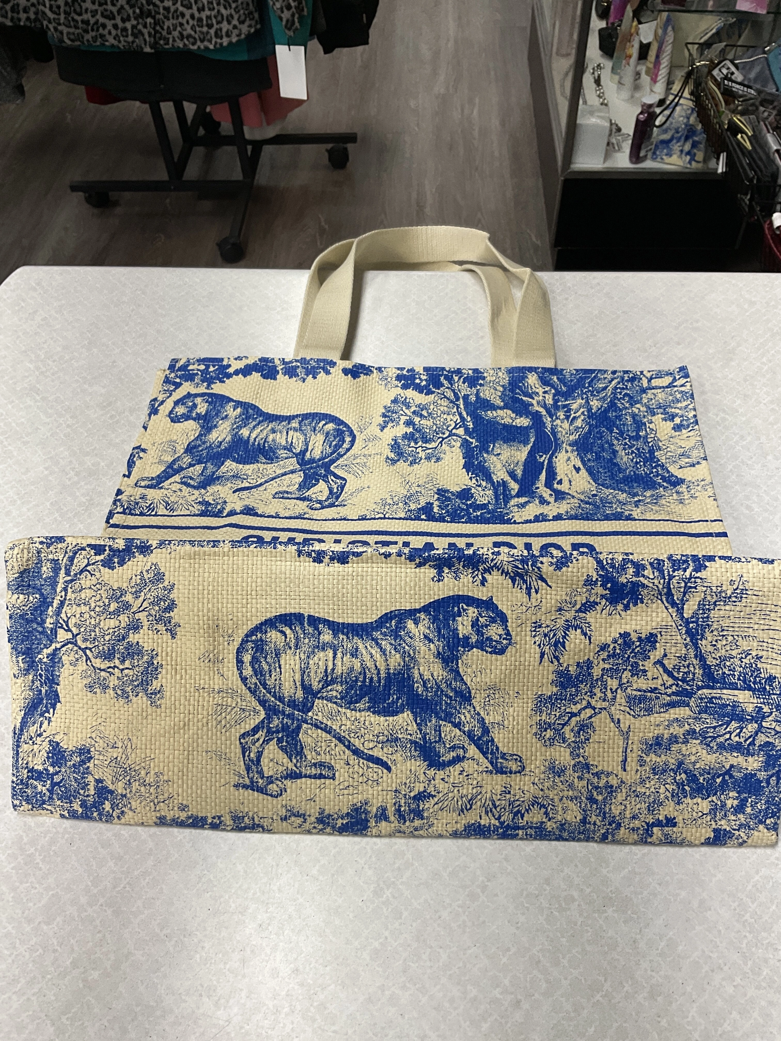 Tote Luxury Designer By Dior  Size: Large