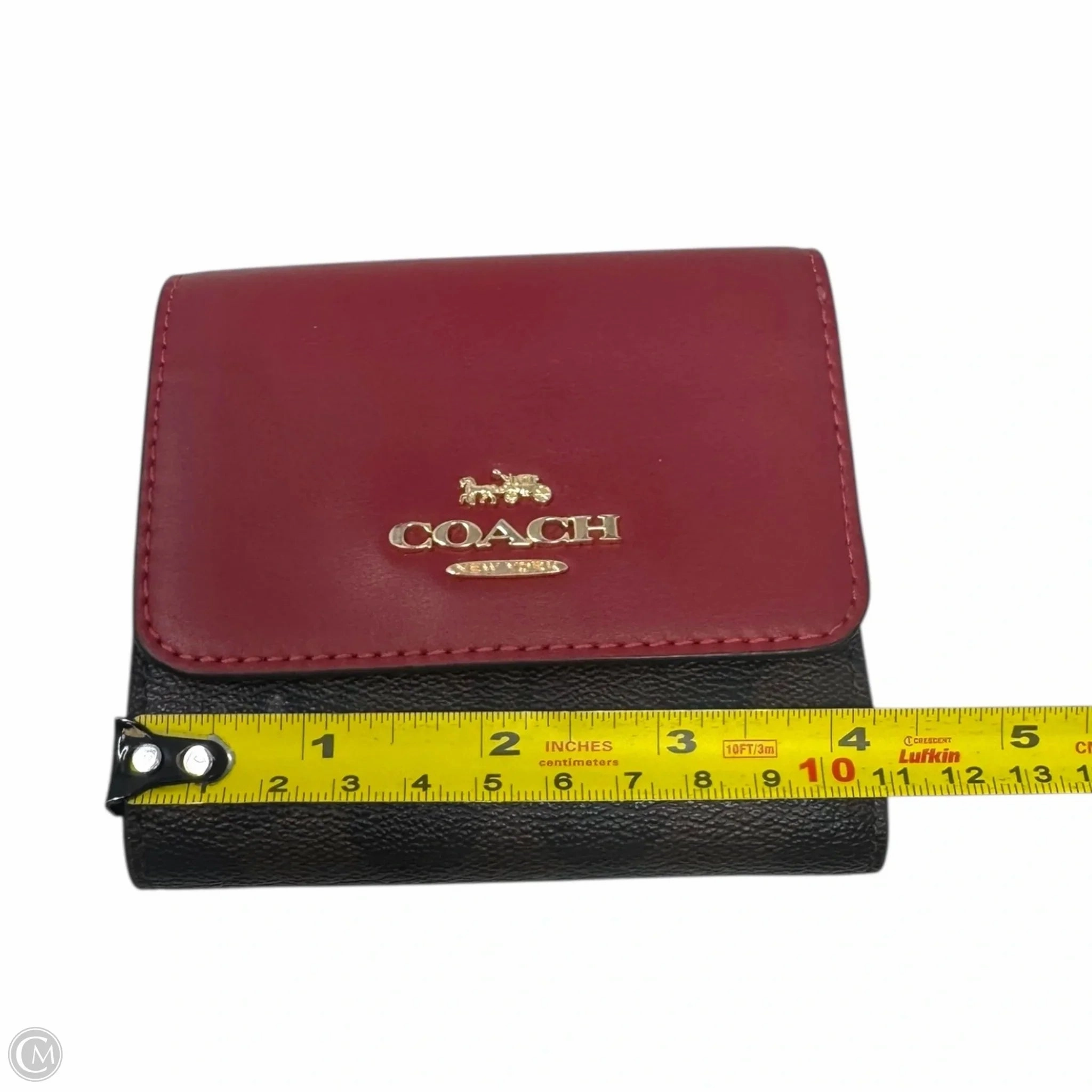 Trifold Wallet Designer By Coach, Size: Small