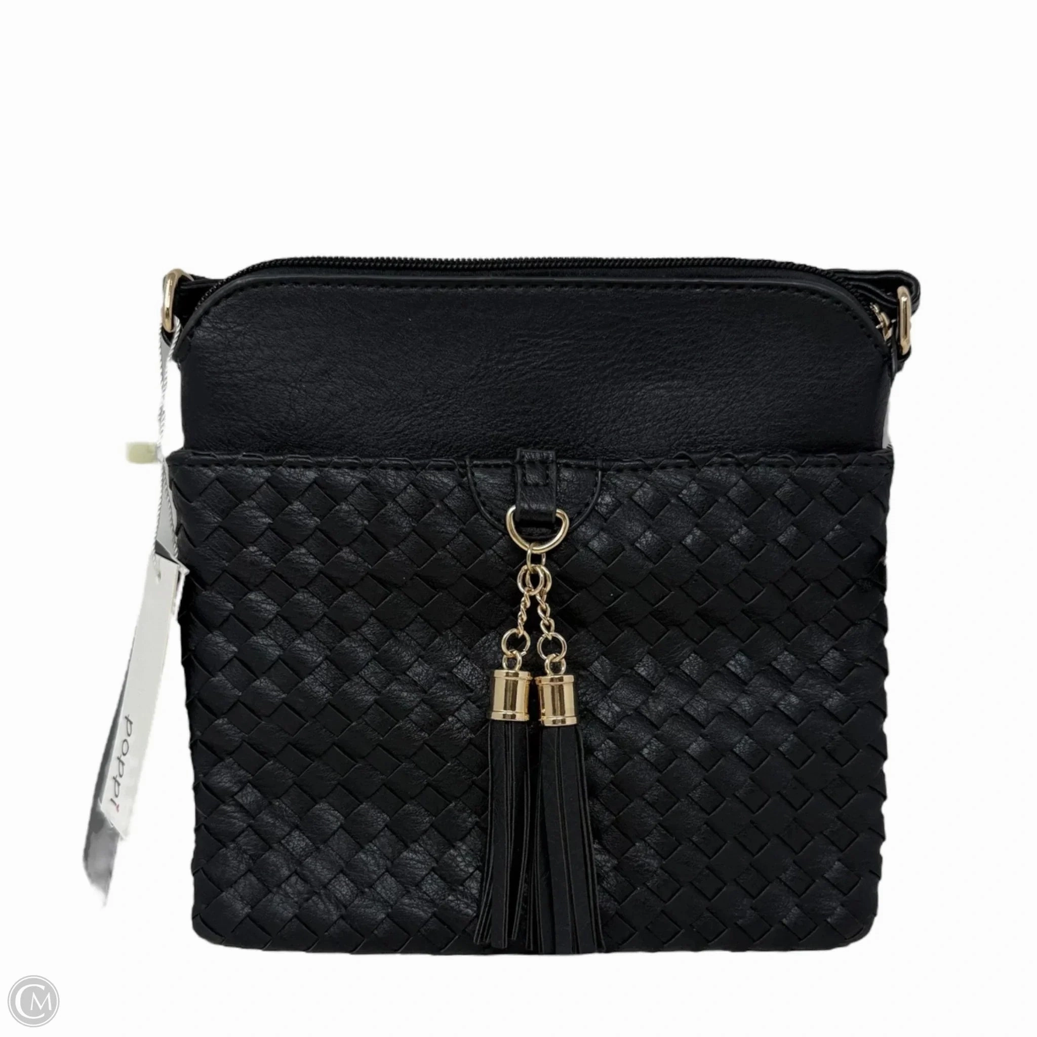 Vegan Leather Crossbody By Poppi, Size: Medium