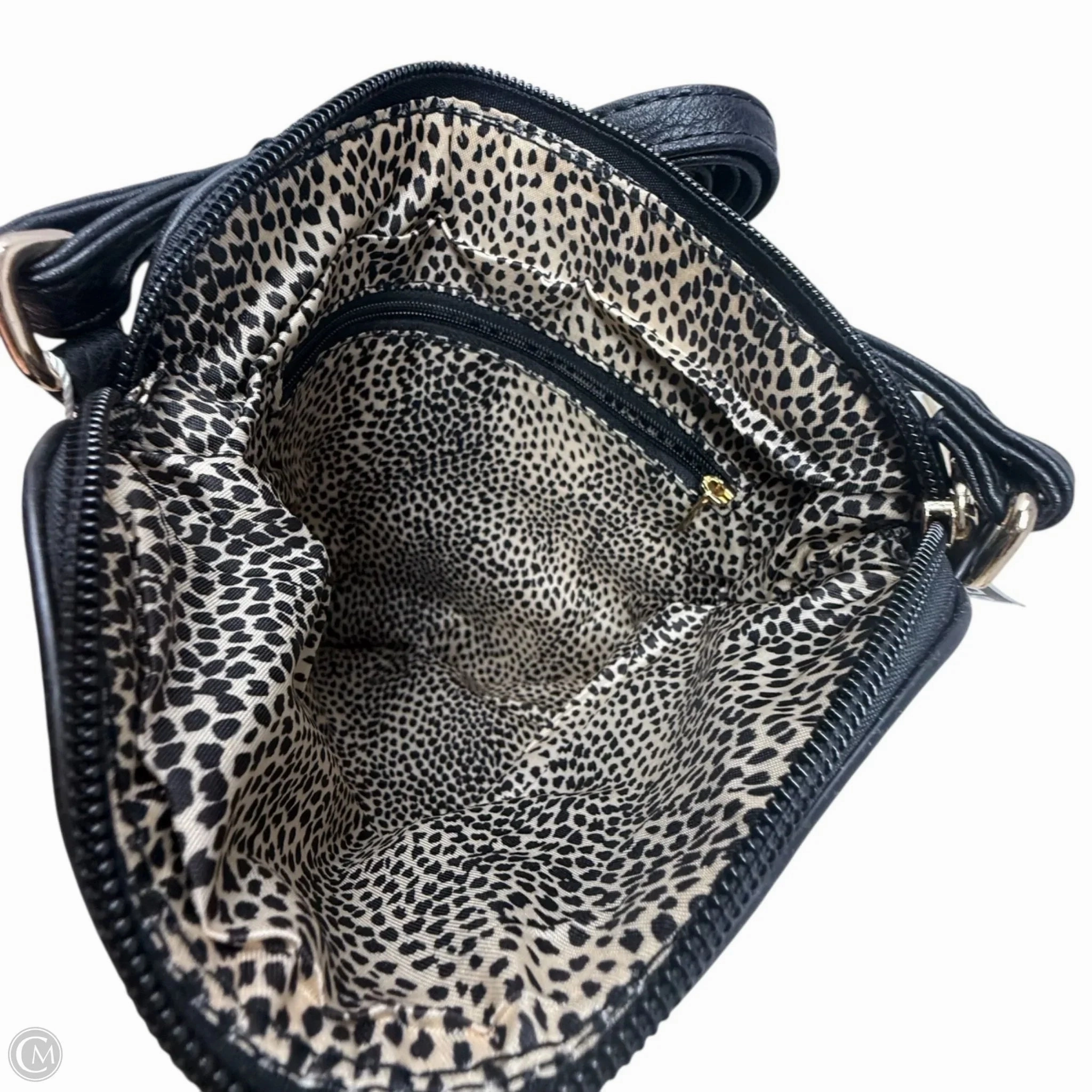Vegan Leather Crossbody By Poppi, Size: Medium