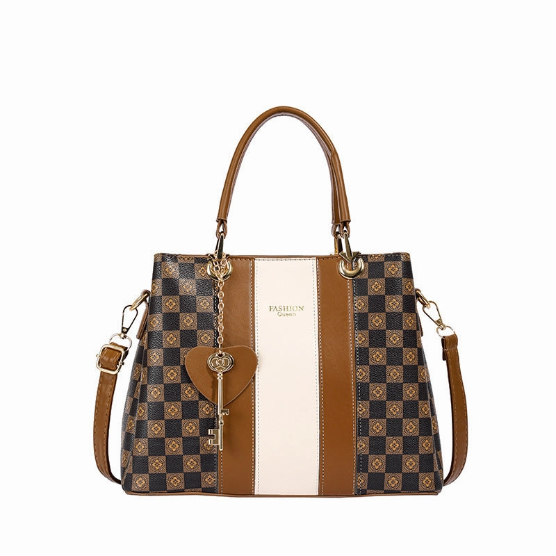 Vintage printed letter tote bag