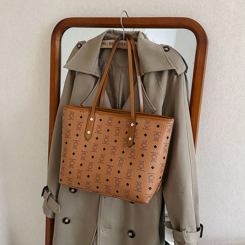 Vintage tote bag women's handbag