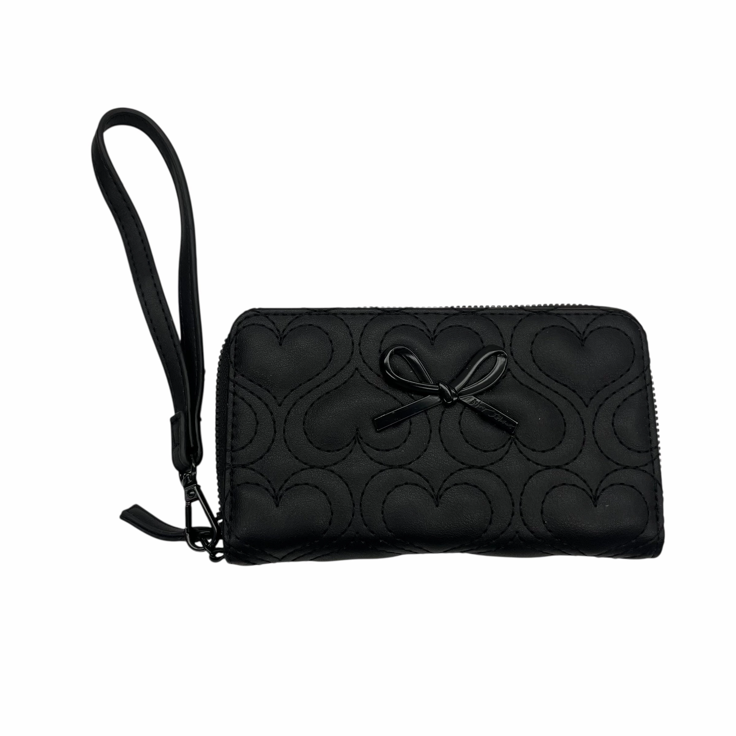 Wallet By Betsey Johnson In Black, Size:Medium
