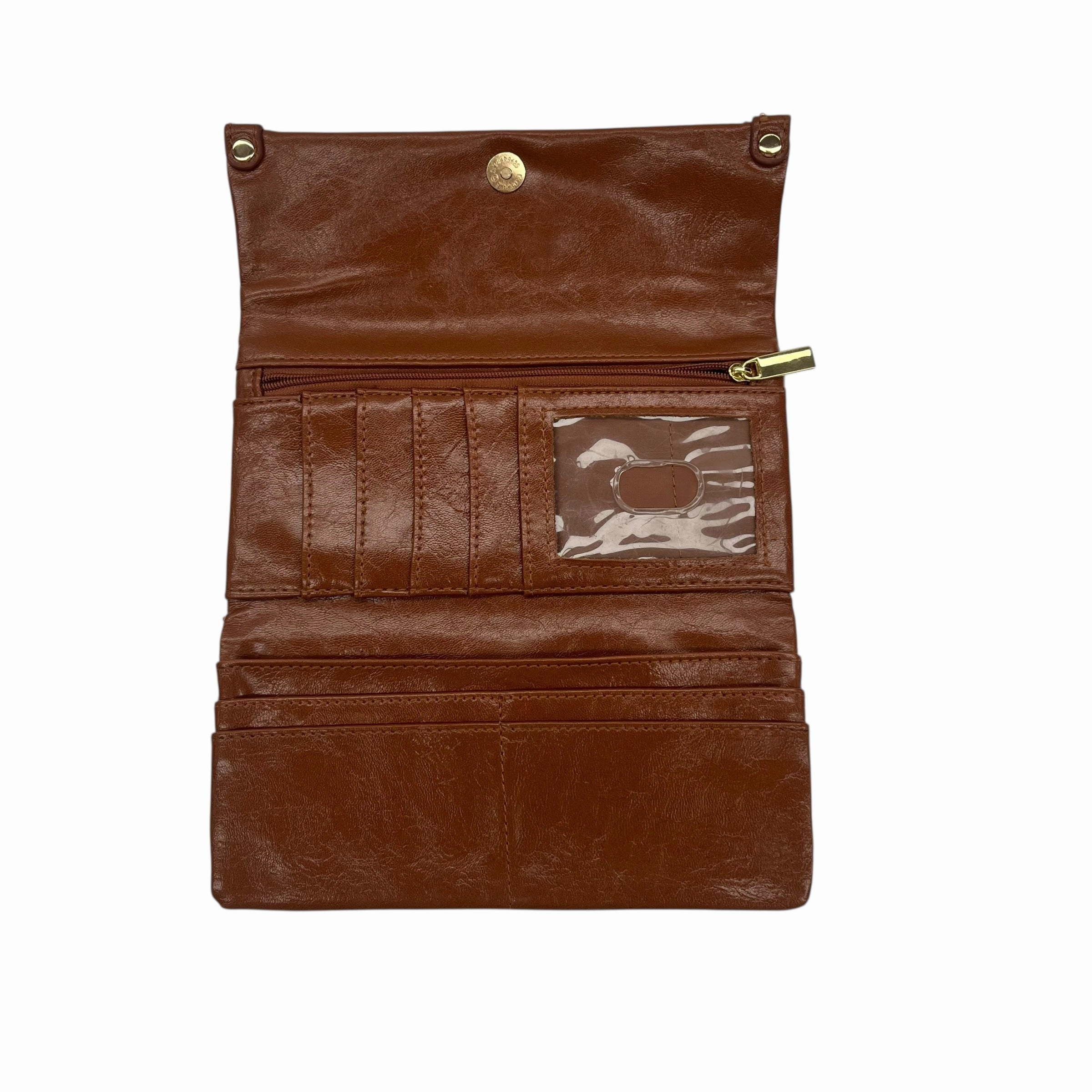 Wallet By Clothes Mentor In Brown, Size:Large