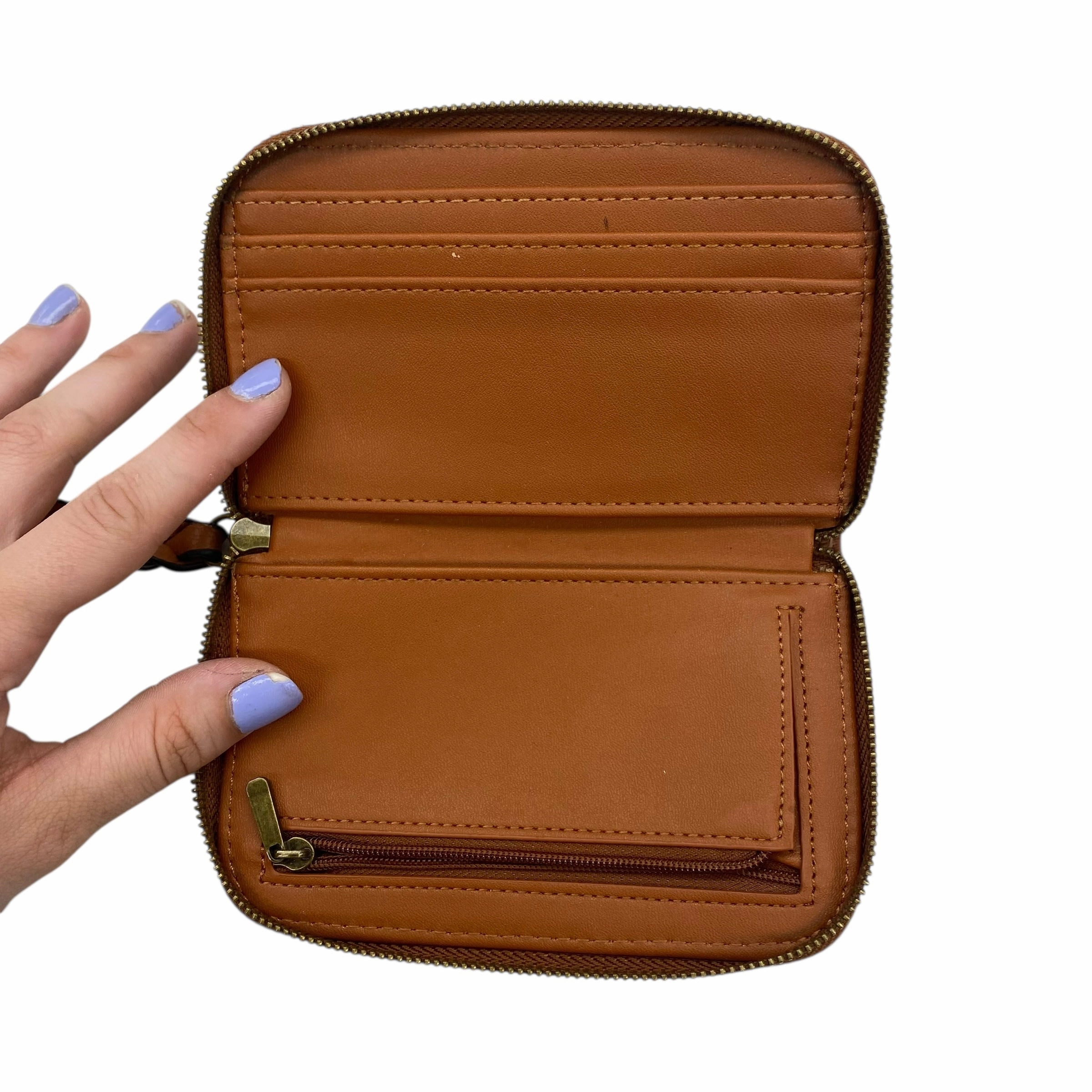 Wallet By Clothes Mentor In Brown, Size:Small