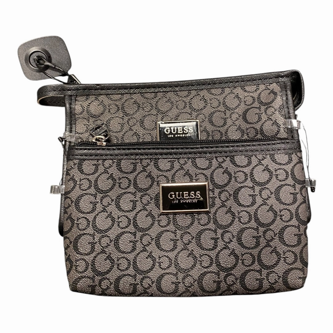 Wallet By Guess In Black & Grey, Size:Medium