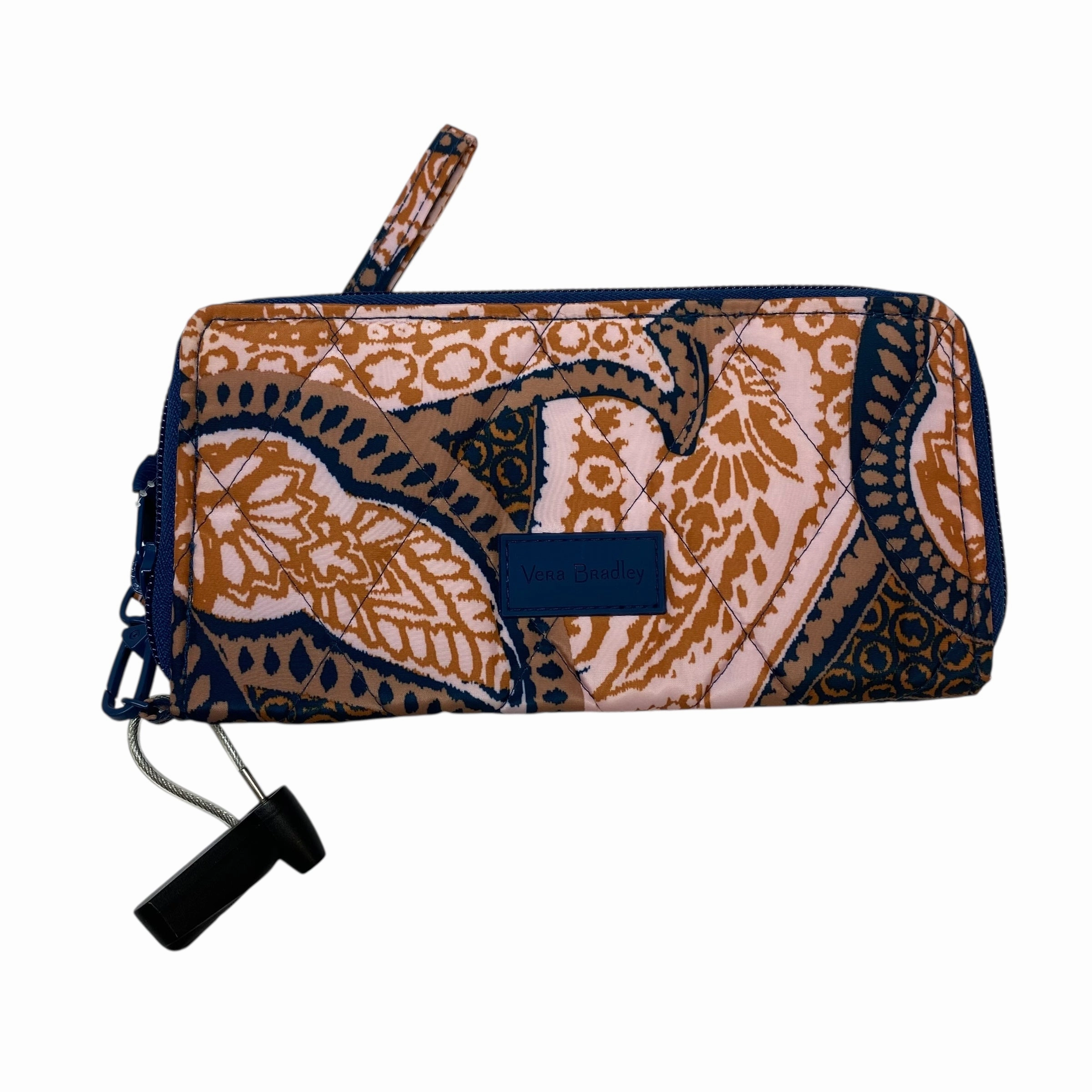 Wallet By Vera Bradley In Blue & Pink, Size:Medium