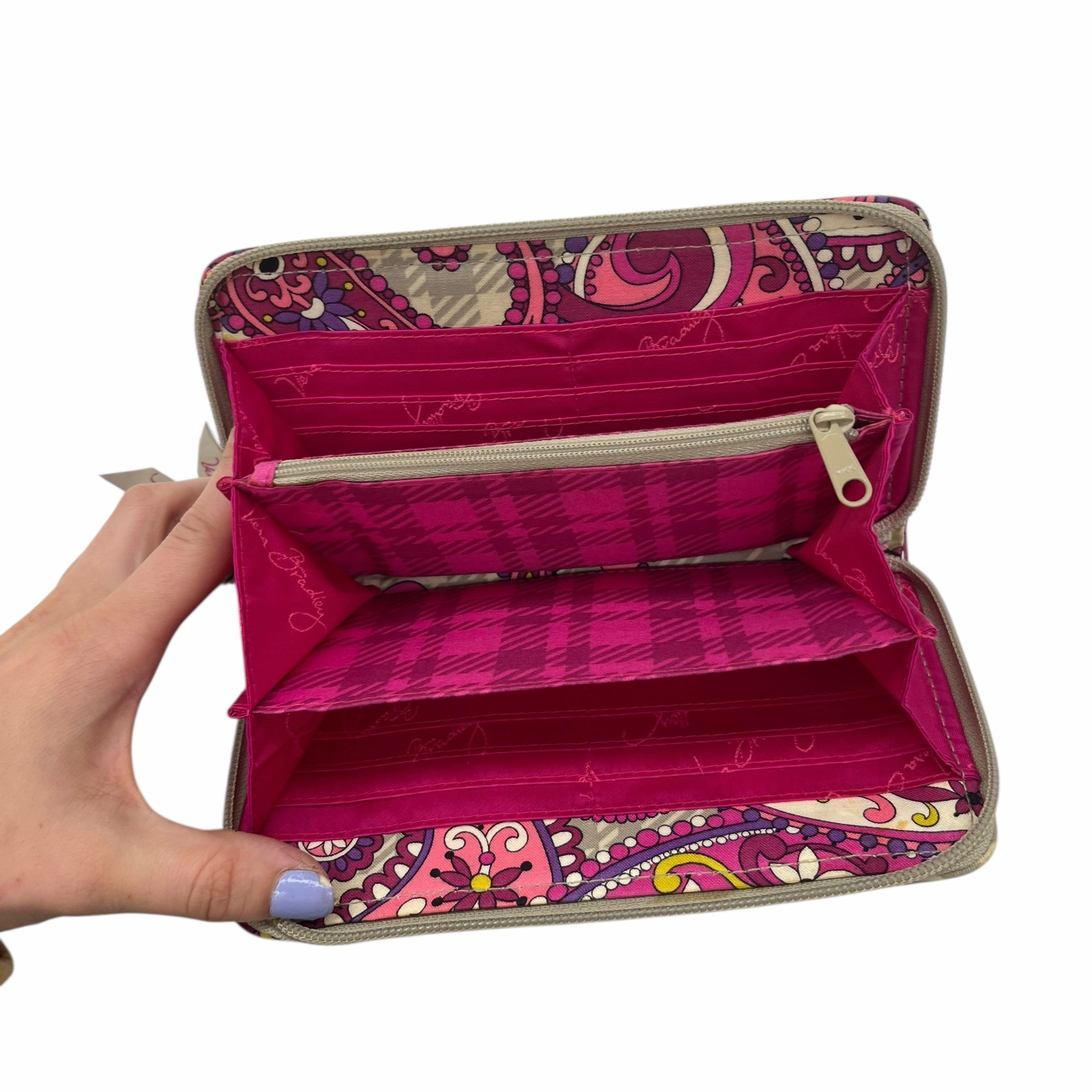 Wallet By Vera Bradley In Pink & Tan, Size:Medium