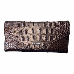 Wallet Designer By Brahmin In Bronze, Size:Large