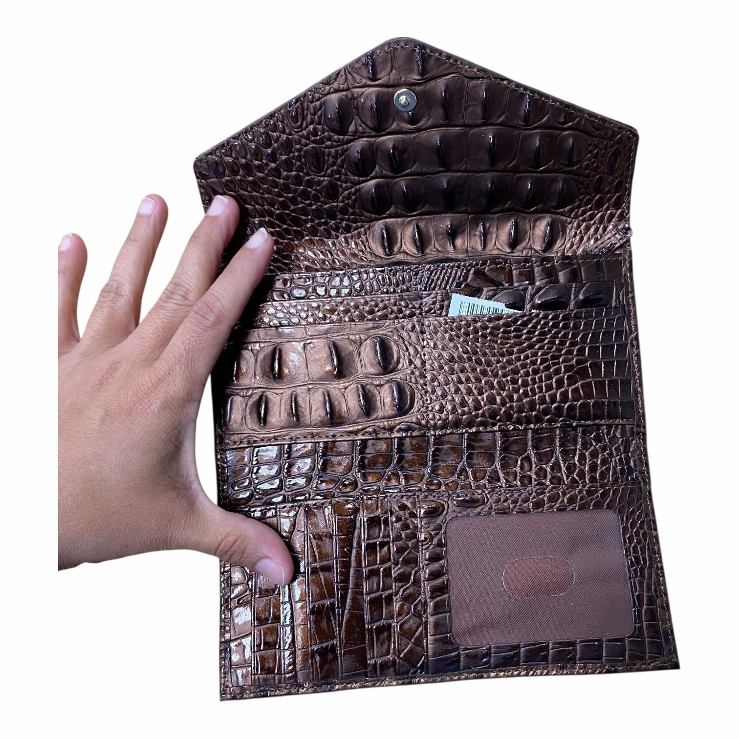 Wallet Designer By Brahmin In Bronze, Size:Large