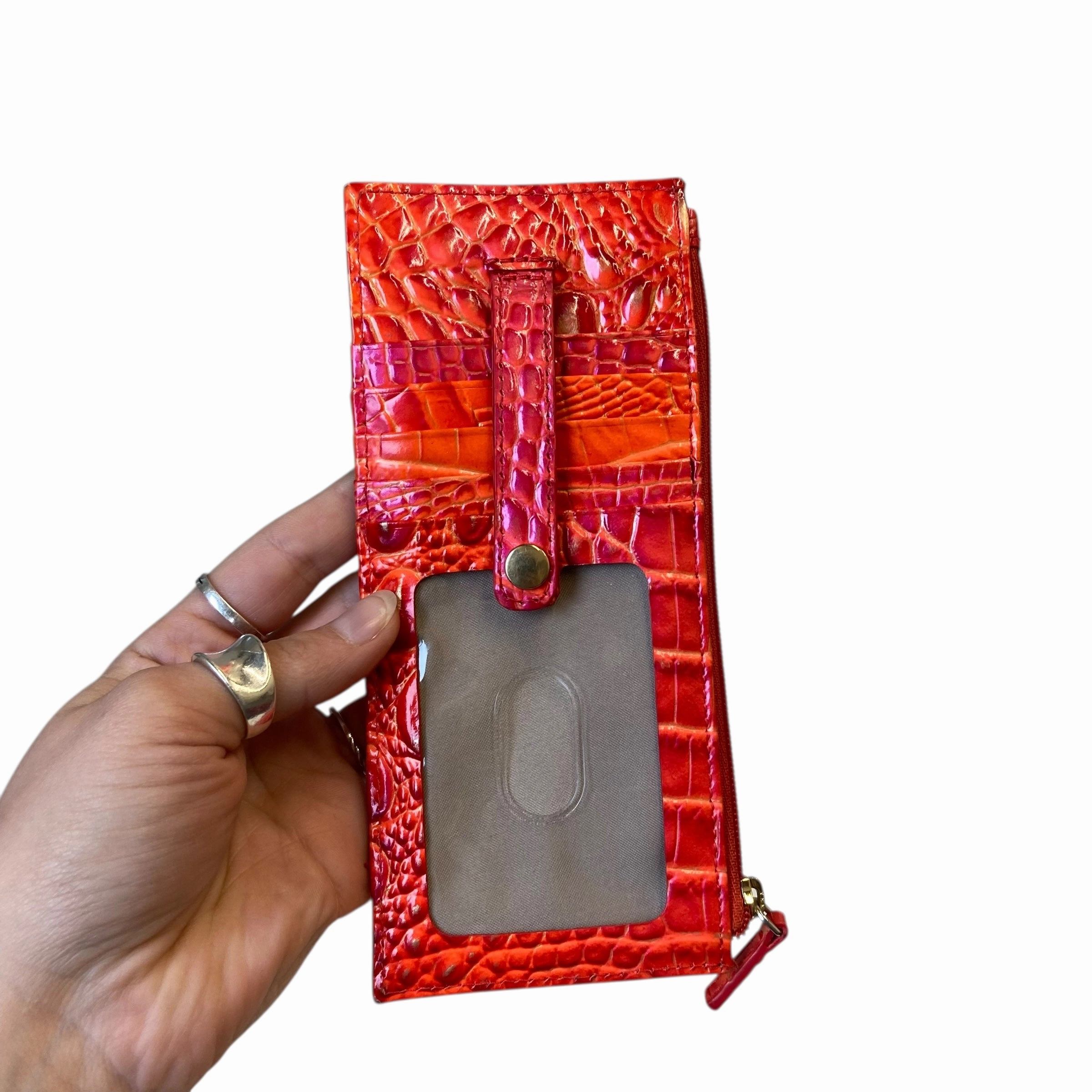 Wallet Designer By Brahmin In Orange, Size:Medium