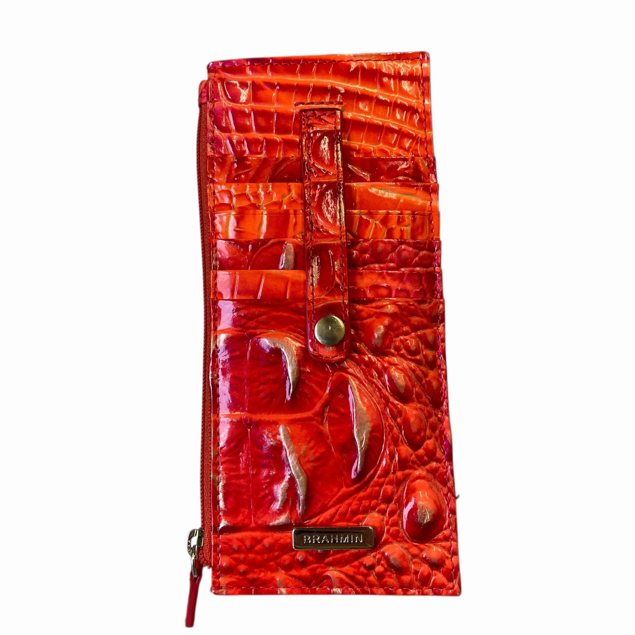 Wallet Designer By Brahmin In Orange, Size:Medium