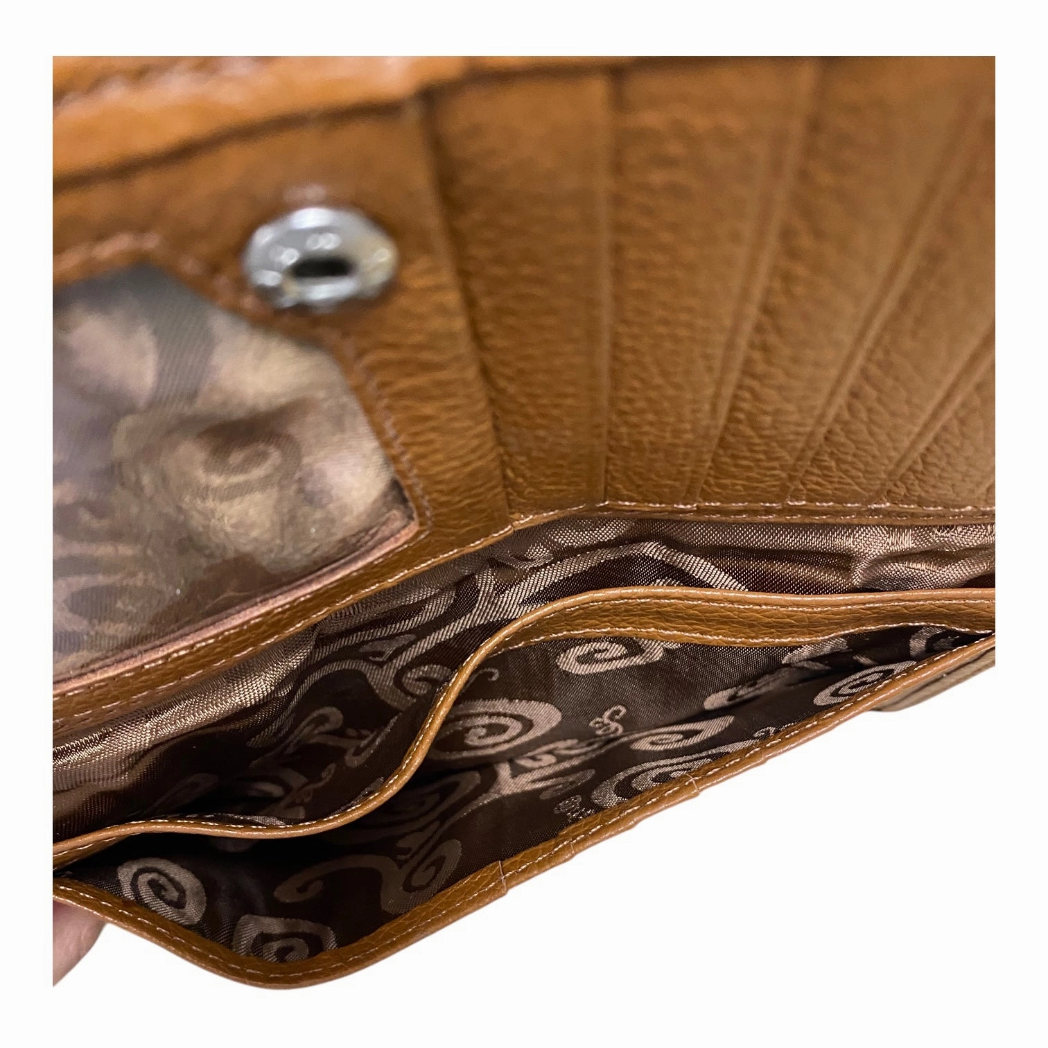 Wallet Designer By Brighton In Brown & Silver, Size:Large