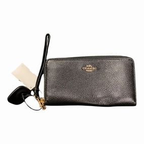Wallet Designer By Coach In Black, Size:Medium