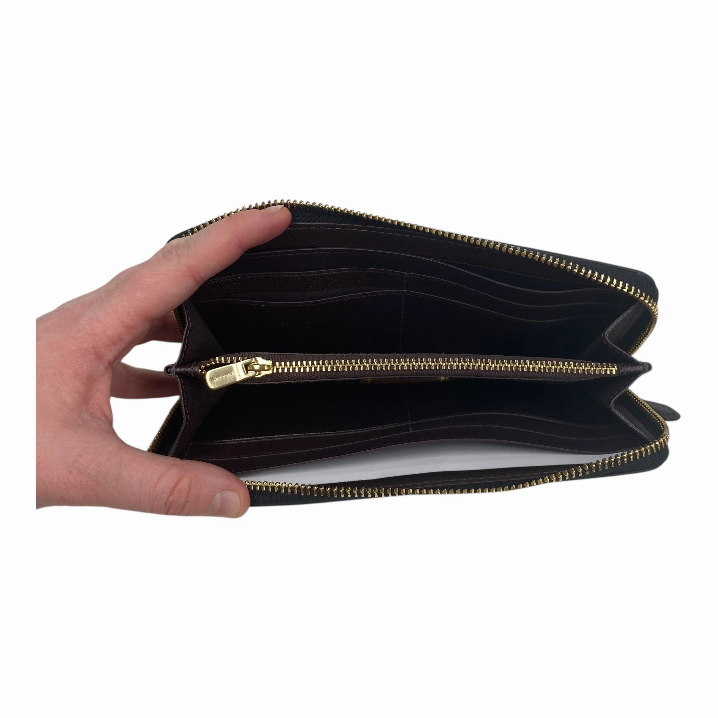 Wallet Designer By Coach In Black, Size:Medium