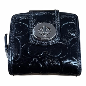 Wallet Designer By Coach In Black, Size:Small