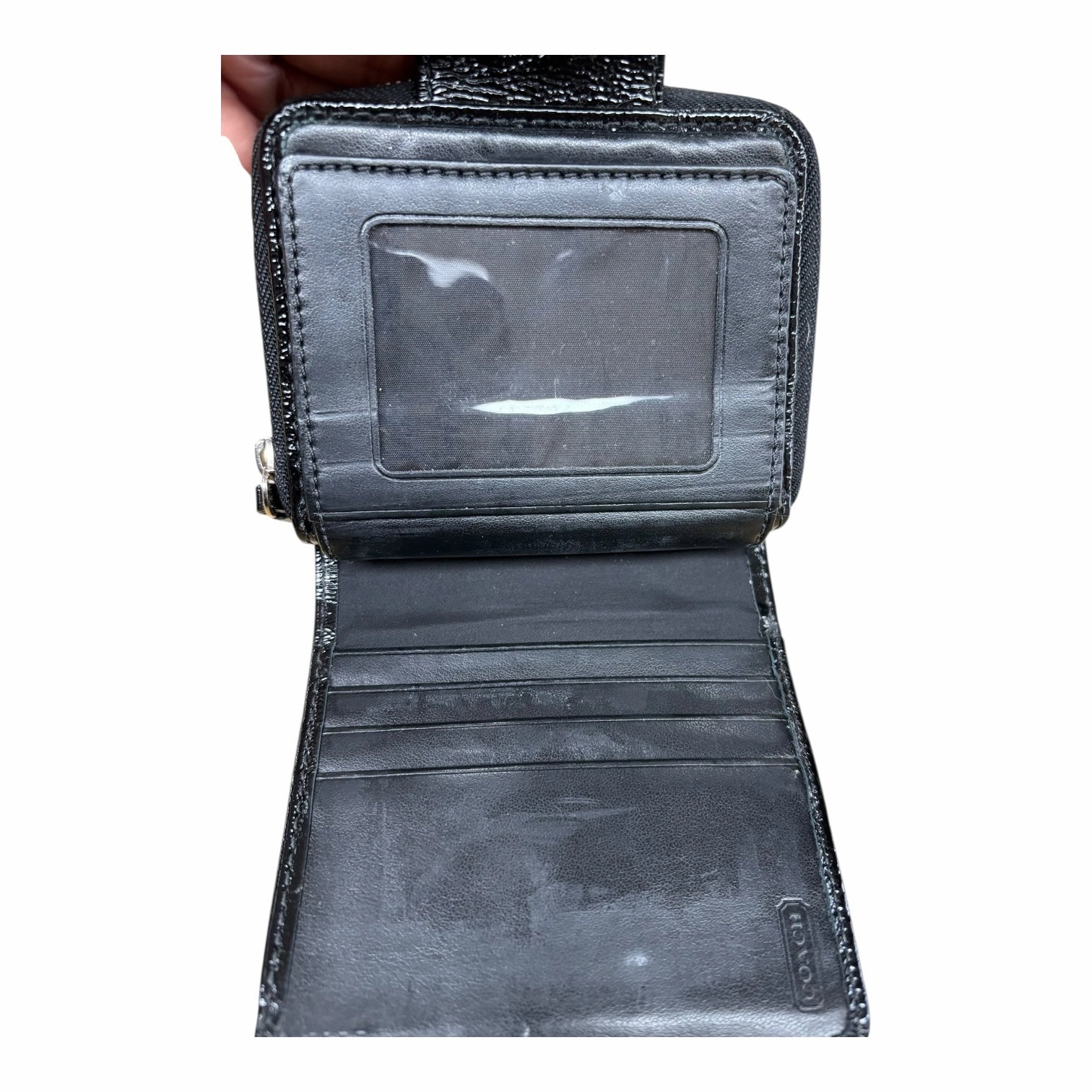 Wallet Designer By Coach In Black, Size:Small