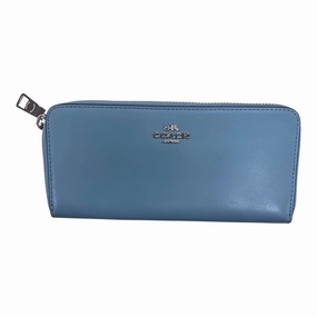 Wallet Designer By Coach In Blue, Size:Large