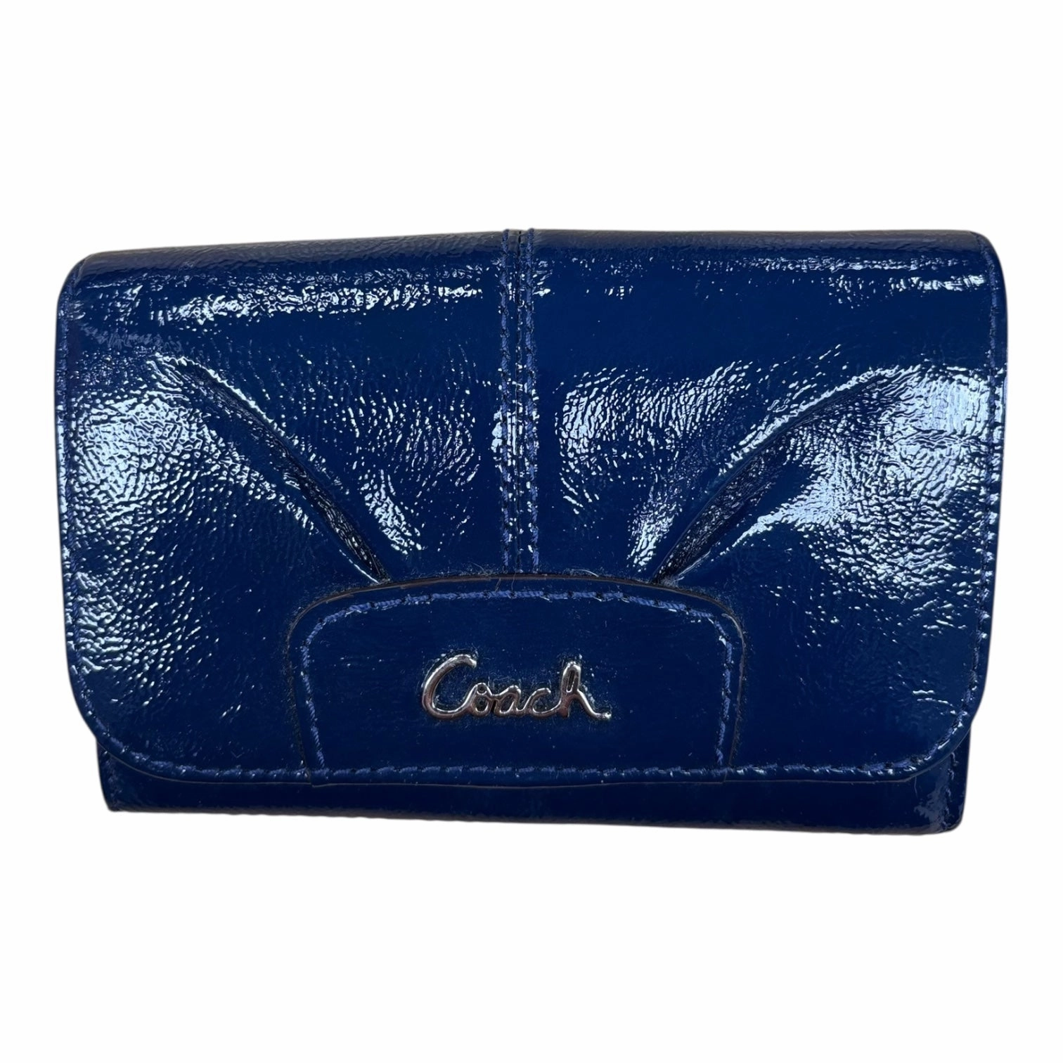 Wallet Designer By Coach In Blue, Size:Small