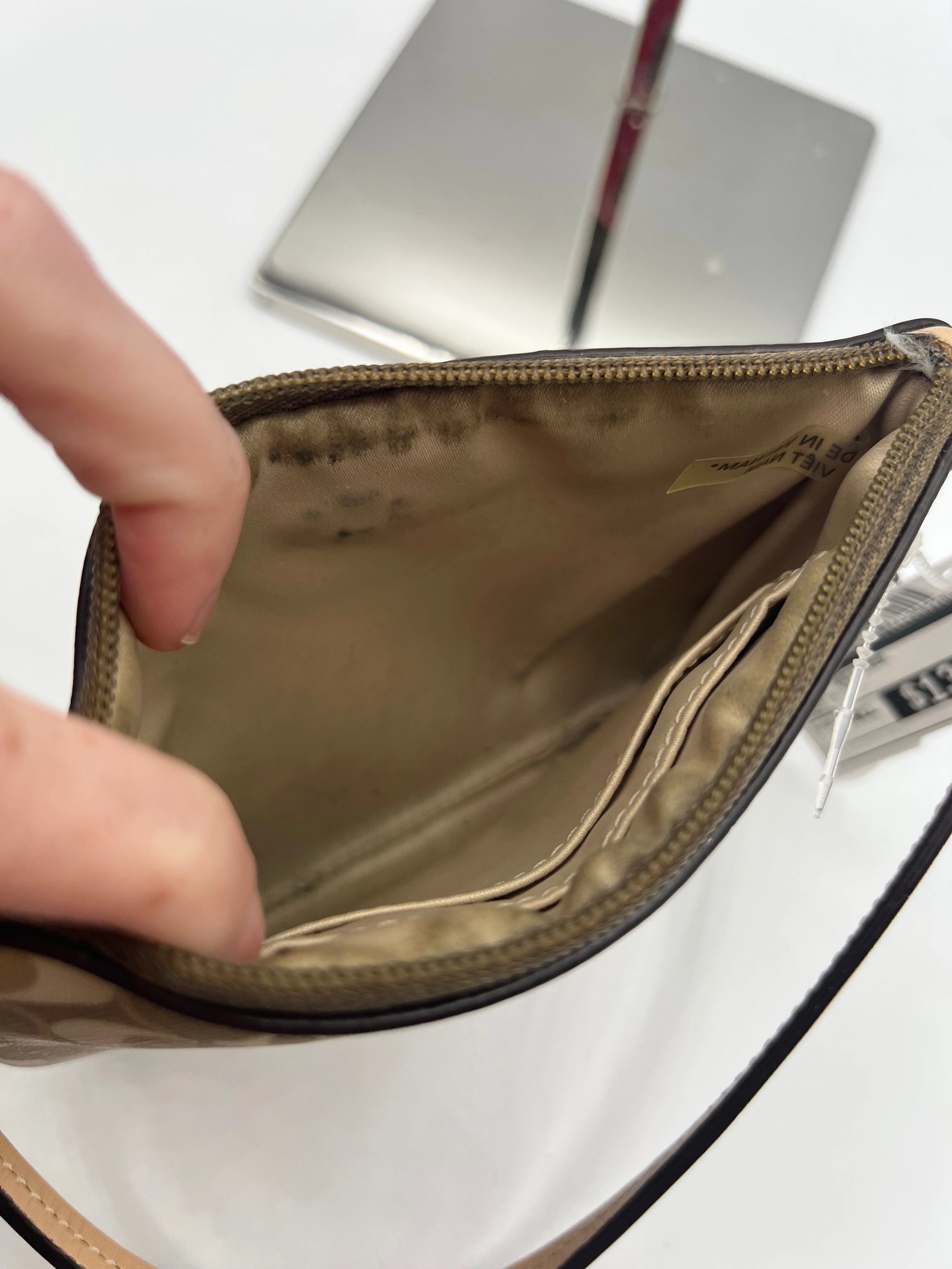 WALLET DESIGNER by COACH In CREAM & TAN, Size: SMALL