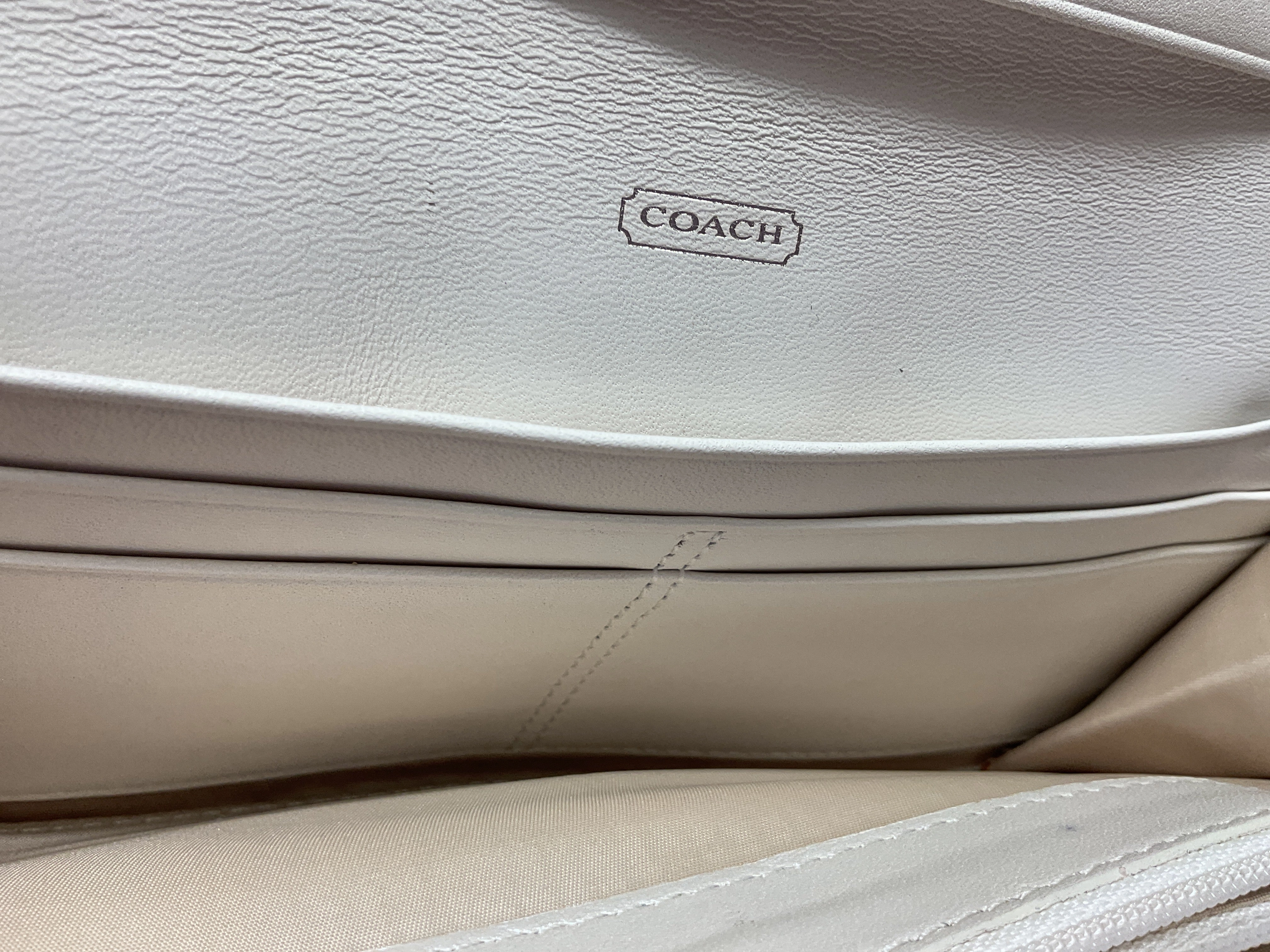 Wallet Designer By Coach In Cream, Size:Medium