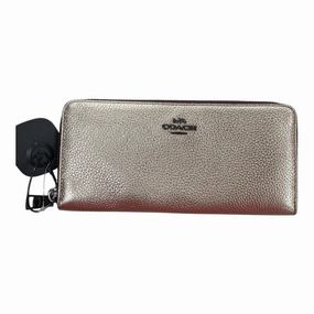 Wallet Designer By Coach In Gold, Size:Medium