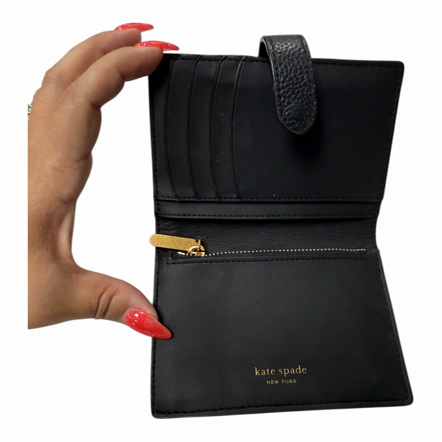 Wallet Designer By Kate Spade In Black & Cream, Size:Medium
