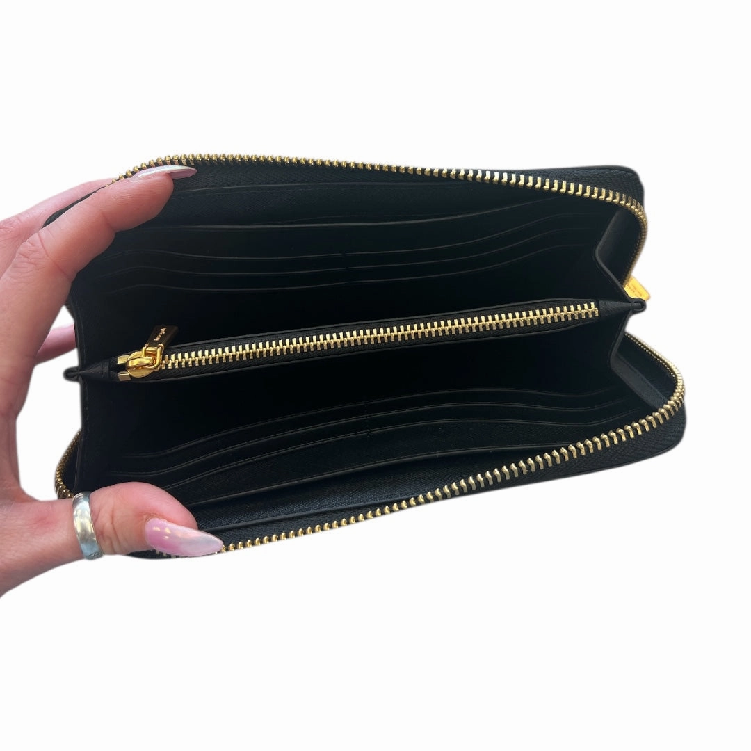 Wallet Designer By Kate Spade In Black & Pink, Size:Large